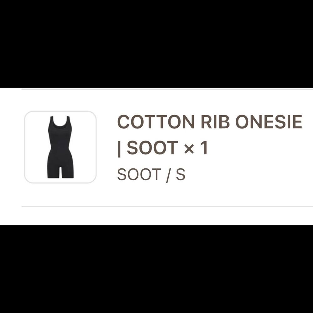 Cotton rib onesie